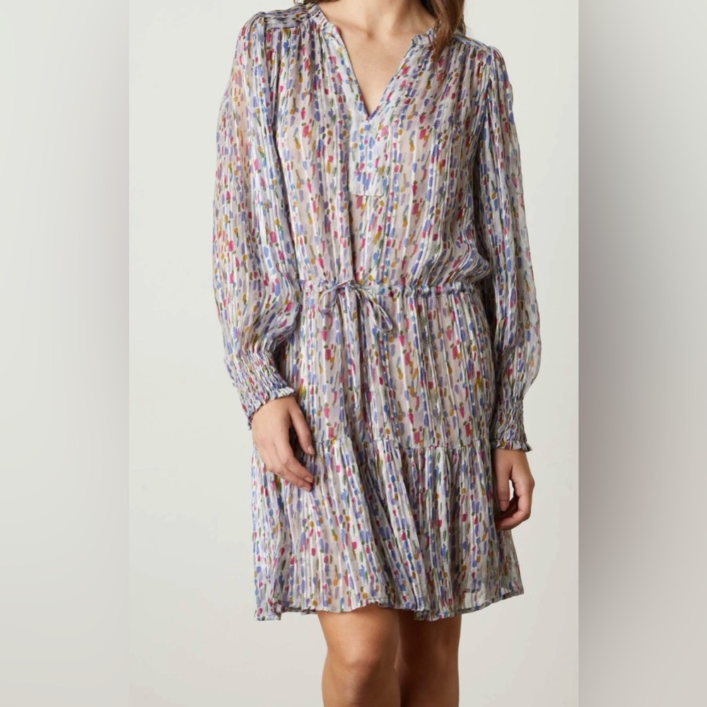Velvet by Graham & Spencer Anastasia Long Sleeve Tiered Dress, XL, NWT